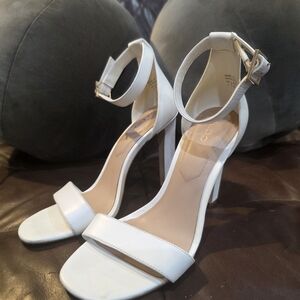 Aldo White Strappy Heels